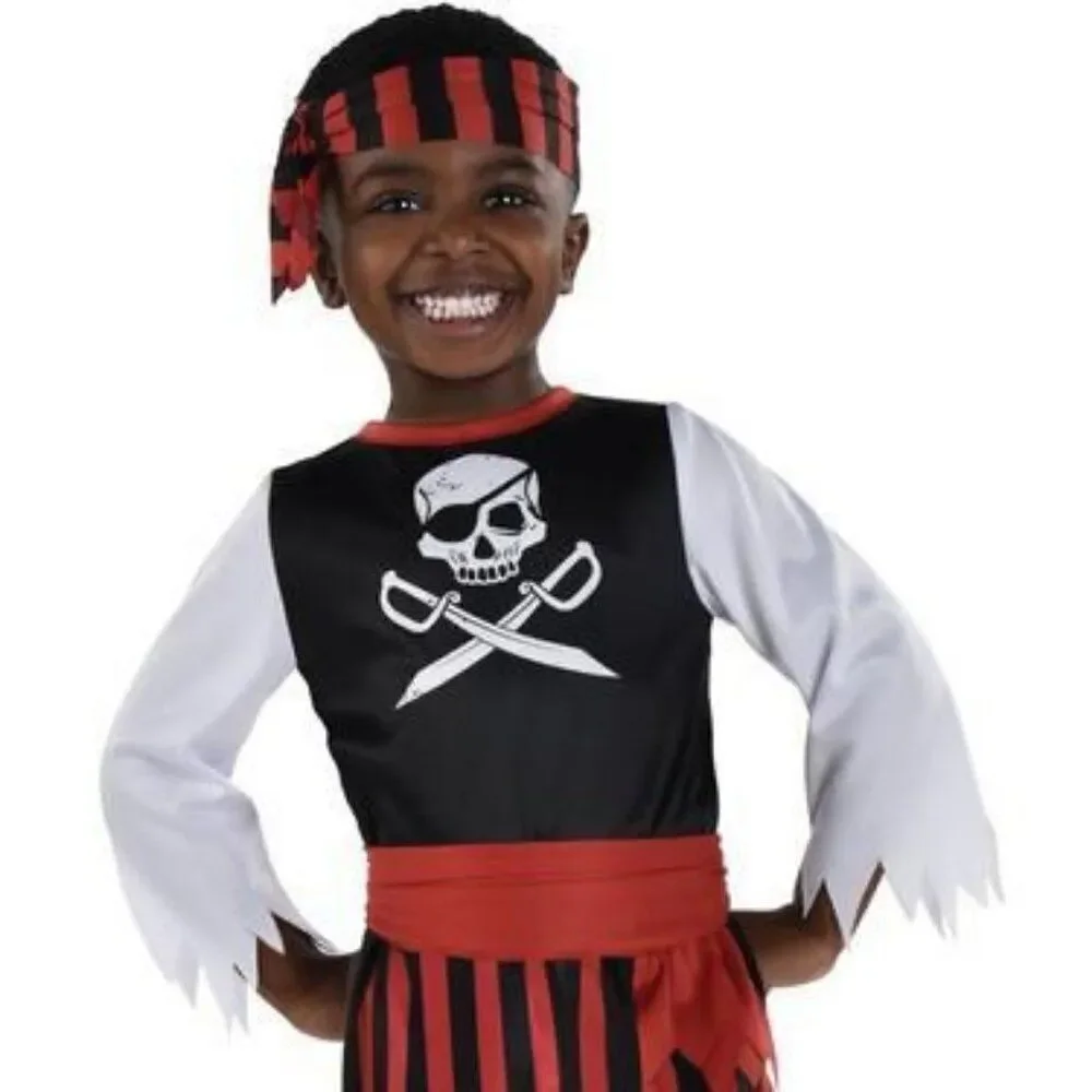 Kids' Pirate Shipmate Halloweem dress up Costume Size Toddler 2-3 Toddler